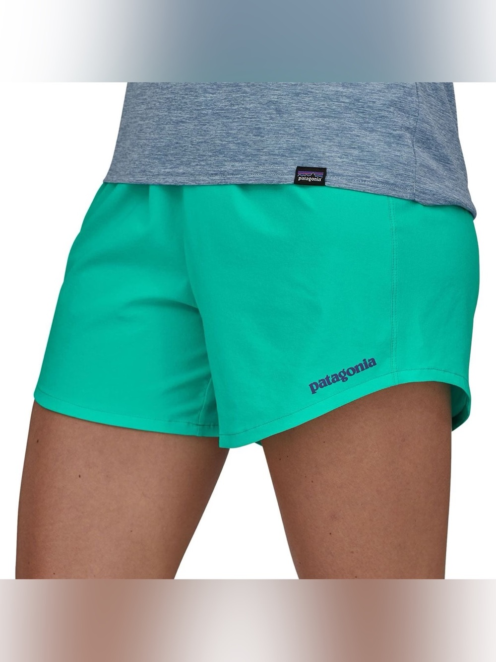 Patagonia Trailfarer women’s teal turquoise lightweight hiking shorts size XS